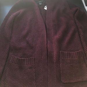 Burgundy color cardigan